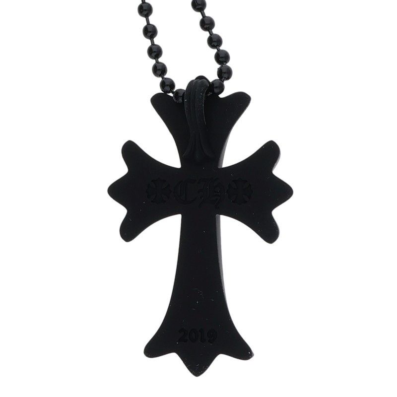 Chrome Hearts Rubber CH Crs Sml Small CH Cross Necklace — view 3