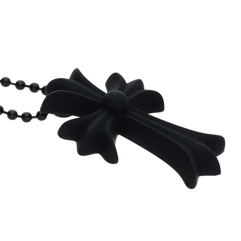 Chrome Hearts Rubber CH Crs Sml Small CH Cross Necklace — view 4