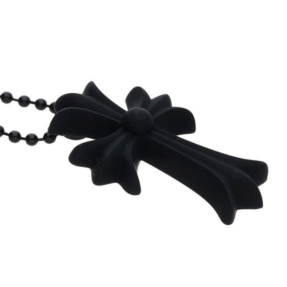 Chrome Hearts Rubber CH Crs Sml Small CH Cross Necklace — view 4