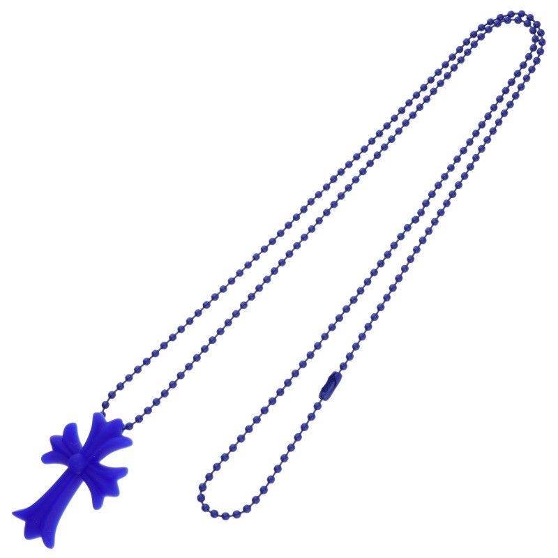 Chrome Hearts Rubber CH Crs Sml Small CH Cross Necklace — view 2