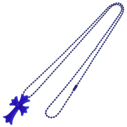 Chrome Hearts Rubber CH Crs Sml Small CH Cross Necklace — view 2
