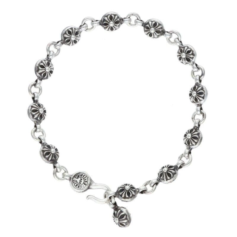 Chrome Hearts No1 Ball 1 Cross Silver Bracelet — view 2
