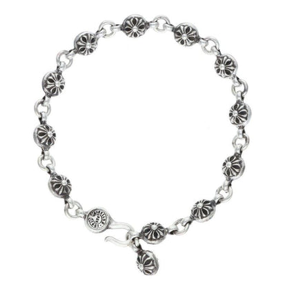 Chrome Hearts No1 Ball 1 Cross Silver Bracelet — view 2
