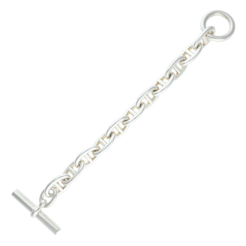 Hermes Chaine D'ancre TGM Silver Bracelet — view 2