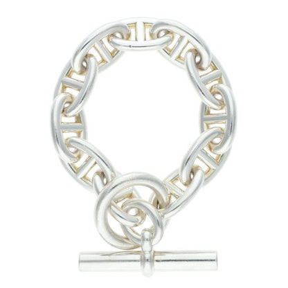 Hermes Chaine D'ancre TGM Silver Bracelet