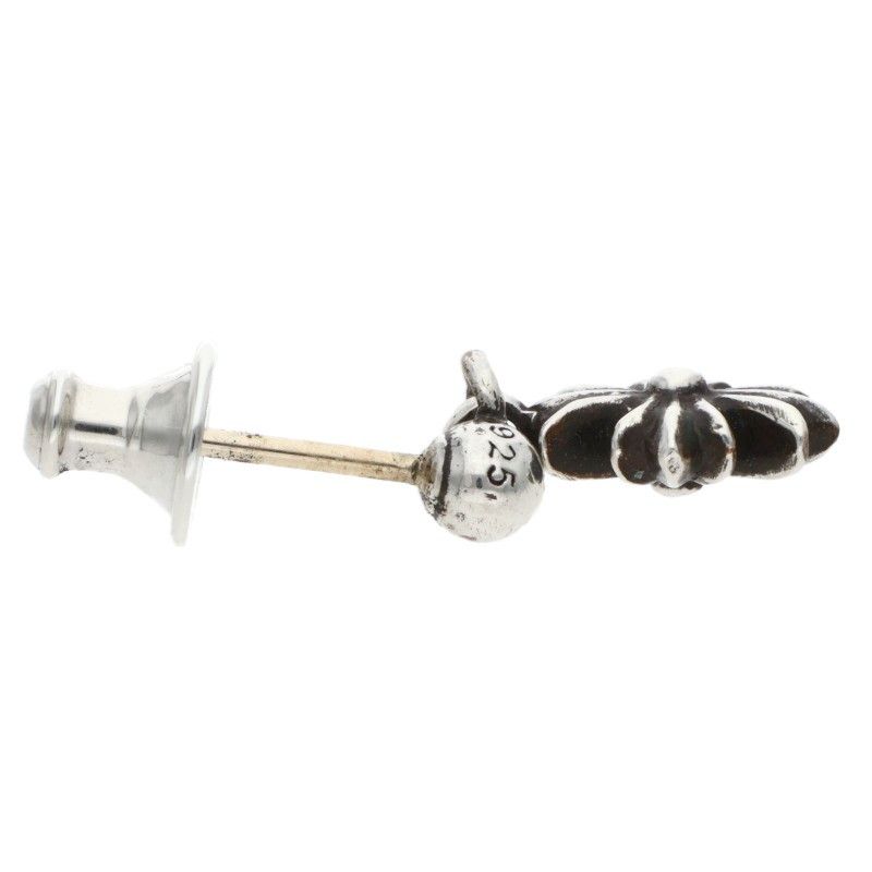 Chrome Hearts Tny CH Pls 1 Tiny Ech Plus Drop Silver Earrings — view 3