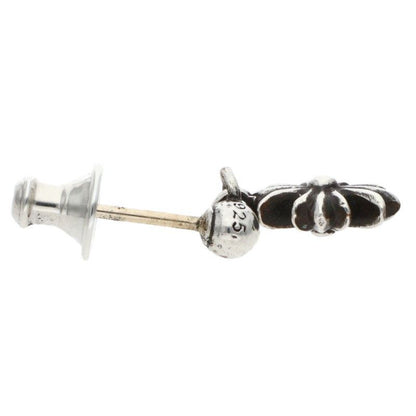 Chrome Hearts Tny CH Pls 1 Tiny Ech Plus Drop Silver Earrings — view 3