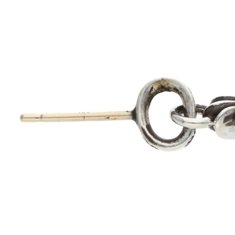 Chrome Hearts Bby Pprchn Baby Fat Drop Silver Earrings — view 5