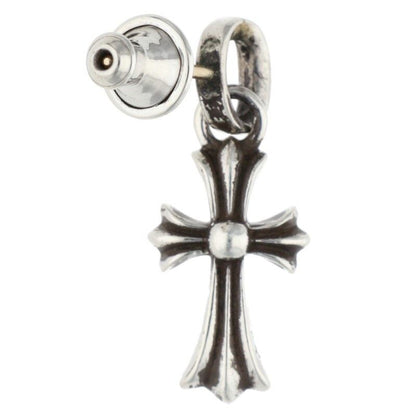 Chrome Hearts Bby Pprchn Baby Fat Drop Silver Earrings — view 2