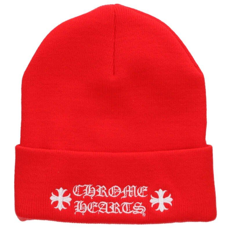 Chrome Hearts Acrylic Watch Cap Logo Embroidery Beanie Hat