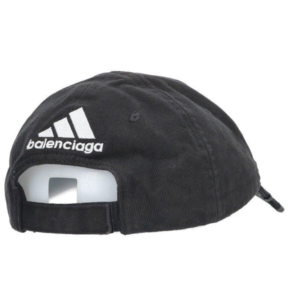 Balenciaga Adidas Logo Striped Baseball Cap Hat — view 2