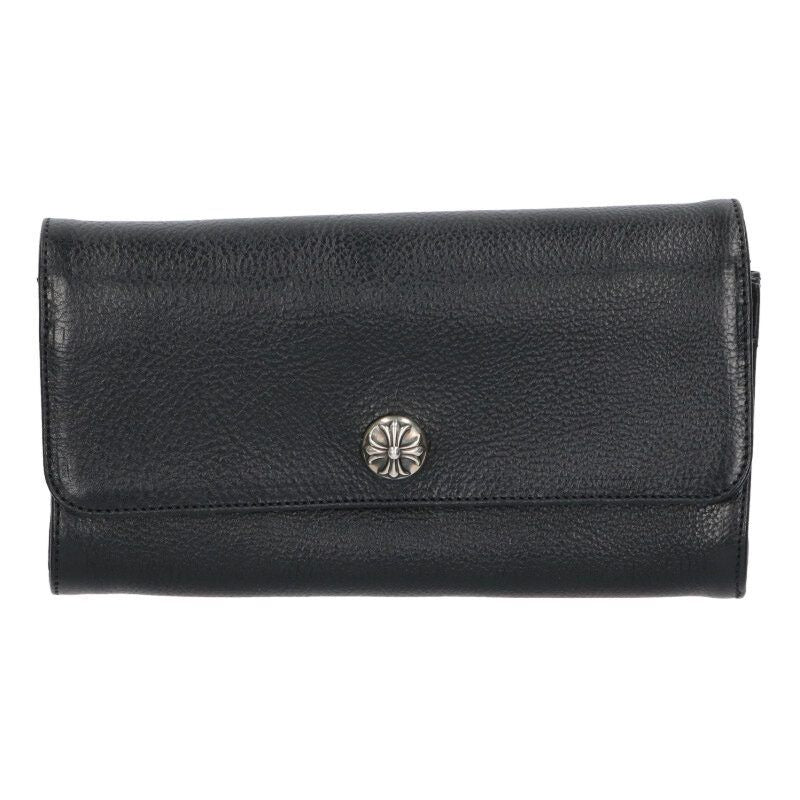 Chrome Hearts Judy Cross Ball Button Leather Wallet