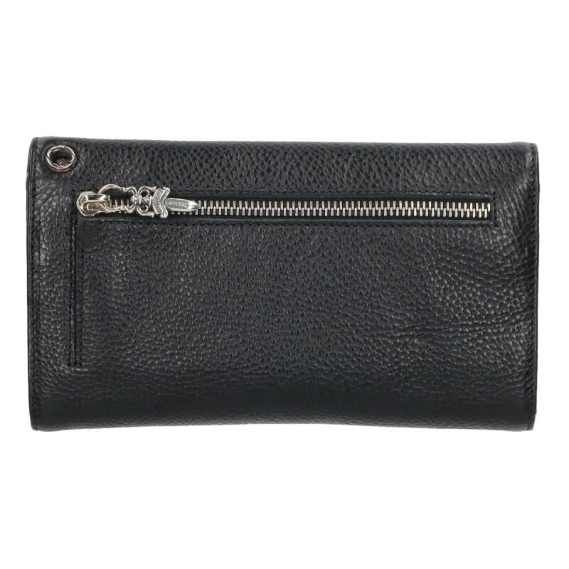 Chrome Hearts Wave Cross Ball Button Leather Wallet — view 2