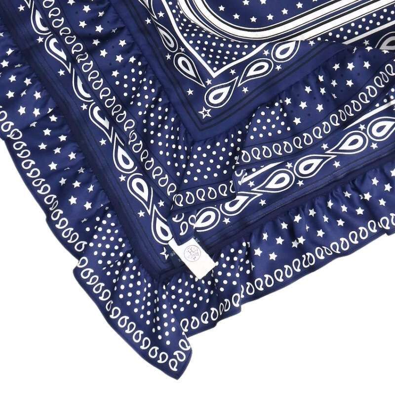 Hermes Carre 70 Brid Gala Bandana Dot Silk Scarf 70 — view 2