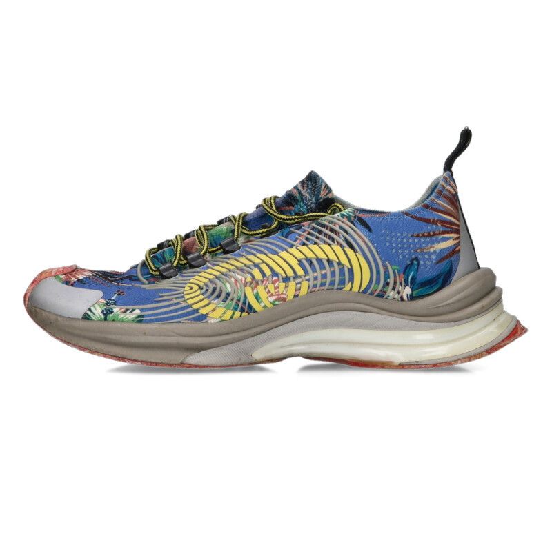 Gucci Run All Over Pattern Low Cut Sneakers