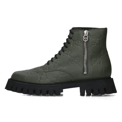 Gucci Embossed Logo Side Zip Boots 11.5