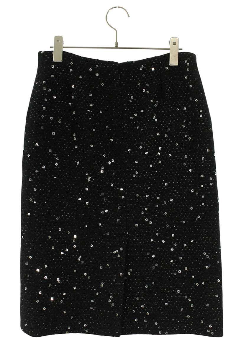 Chanel Sequin Skirt Black — view 2