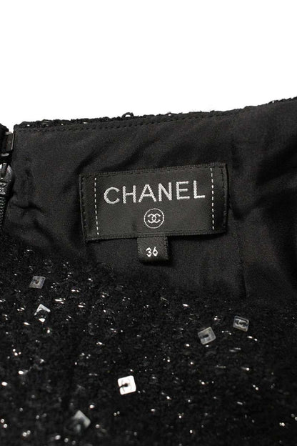 Chanel Sequin Skirt Black — view 3