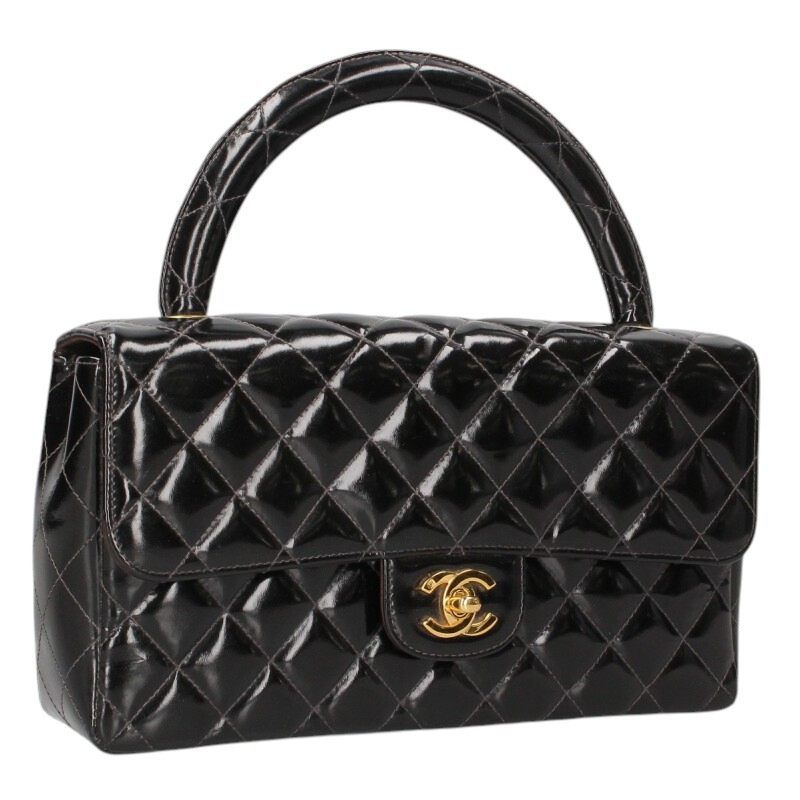 Chanel Top Handle Leather Handbag