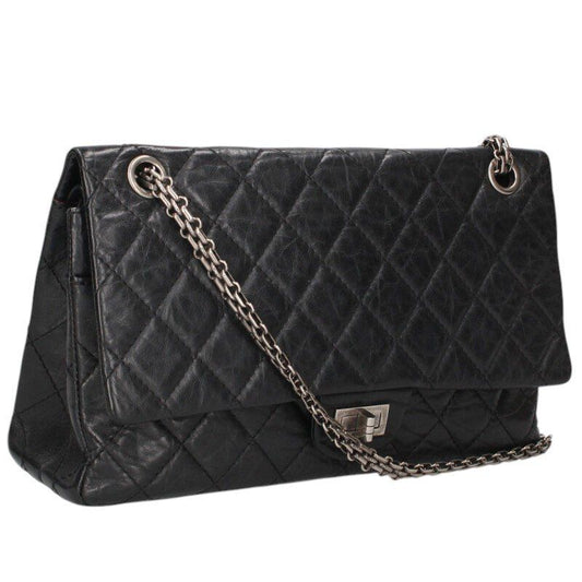 Chanel 2.55 Quilted Aged Calfskin Chain Shoulder Bag