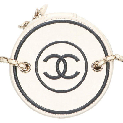 Chanel CC Logo Round Chain Vanity Shoulder Bag — view 5