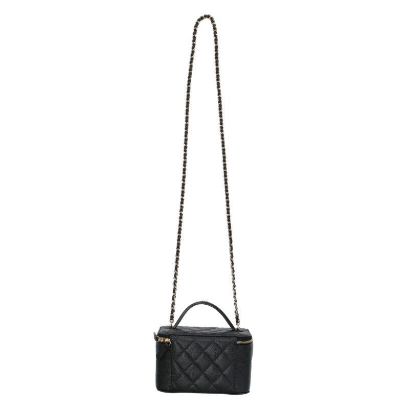 Chanel Vanity Caviar Leather Chain Shoulder Bag — view 2