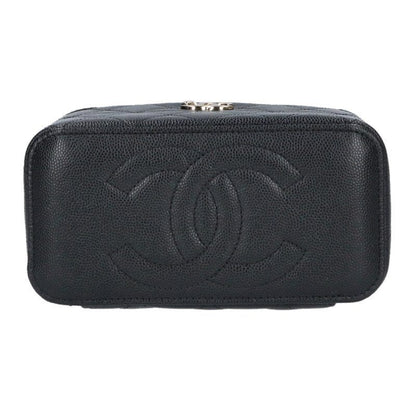 Chanel Vanity Caviar Leather Chain Shoulder Bag — view 4