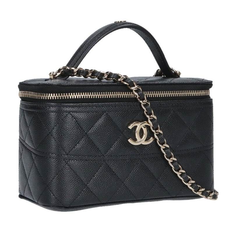 Chanel Vanity Caviar Leather Chain Shoulder Bag