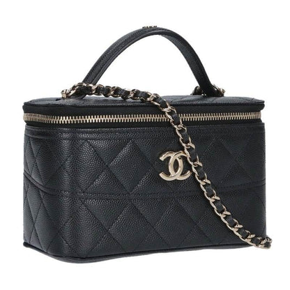 Chanel Vanity Caviar Leather Chain Shoulder Bag