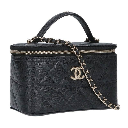 Chanel Vanity Caviar Leather Chain Shoulder Bag
