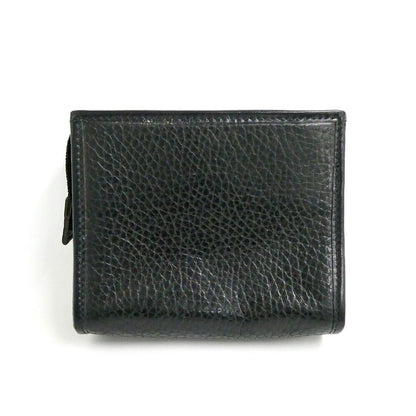 Celine Zipper Coin Case Black Vintage Leather Silver Purse — view 2