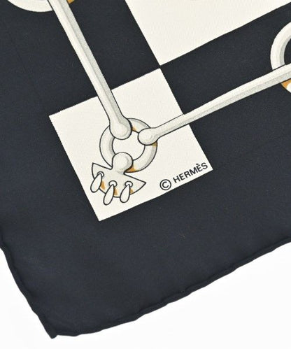 Hermes Bandana Scarf Black — view 3