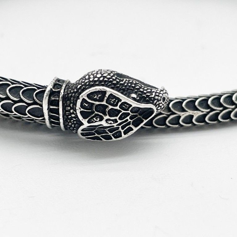 Gucci Bracelet Garden Snake Silver Bangle — view 4