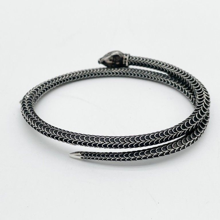 Gucci Bracelet Garden Snake Silver Bangle — view 2