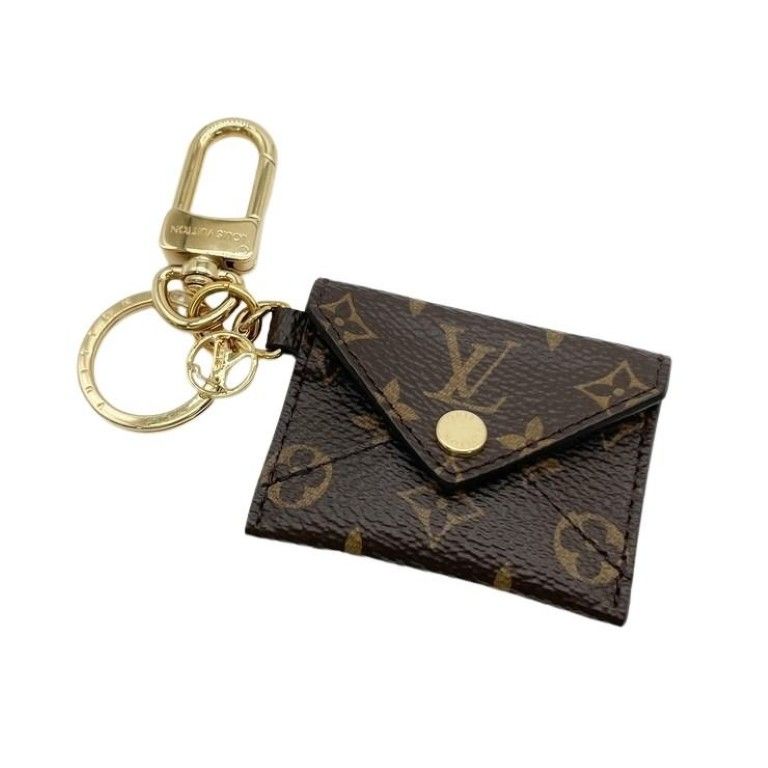 Louis Vuitton Bag Charm Porte Cles Kirigami Brown Monogram Gold
