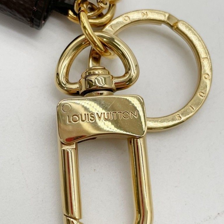 Louis Vuitton Bag Charm Porte Cles Kirigami Brown Monogram Gold — view 5