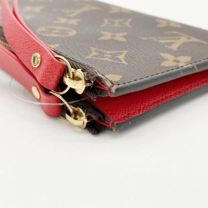 Louis Vuitton Wallet Portefeuille Adele Brown Coquelicot Monogram Bifold Gold — view 5
