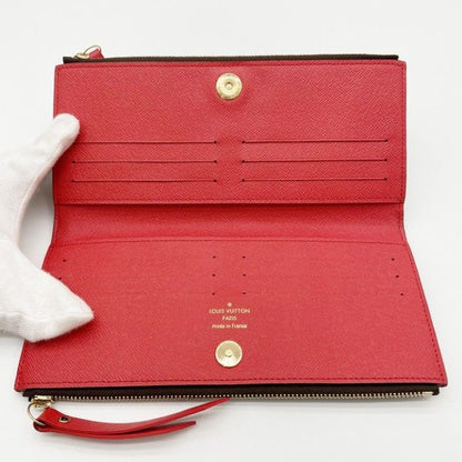 Louis Vuitton Wallet Portefeuille Adele Brown Coquelicot Monogram Bifold Gold — view 8