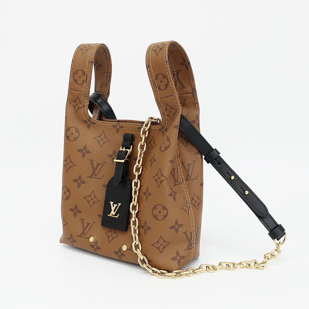 Louis Vuitton Ten Atlantis BB Shoulder Bag Monogram Reverse Canvas Brown Gold — view 9