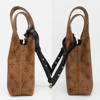 Louis Vuitton Ten Atlantis BB Shoulder Bag Monogram Reverse Canvas Brown Gold — view 4