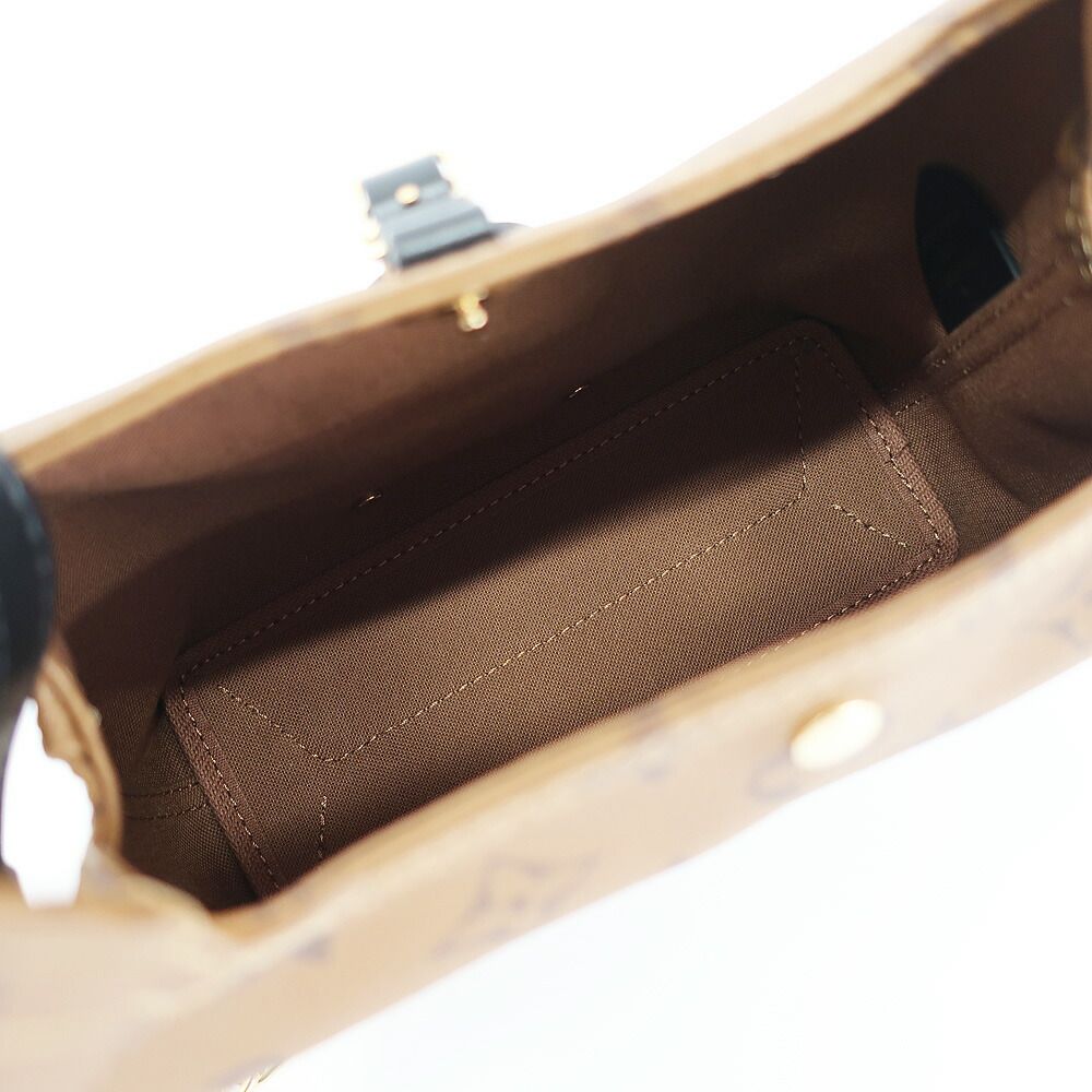 Louis Vuitton Ten Atlantis BB Shoulder Bag Monogram Reverse Canvas Brown Gold — view 6