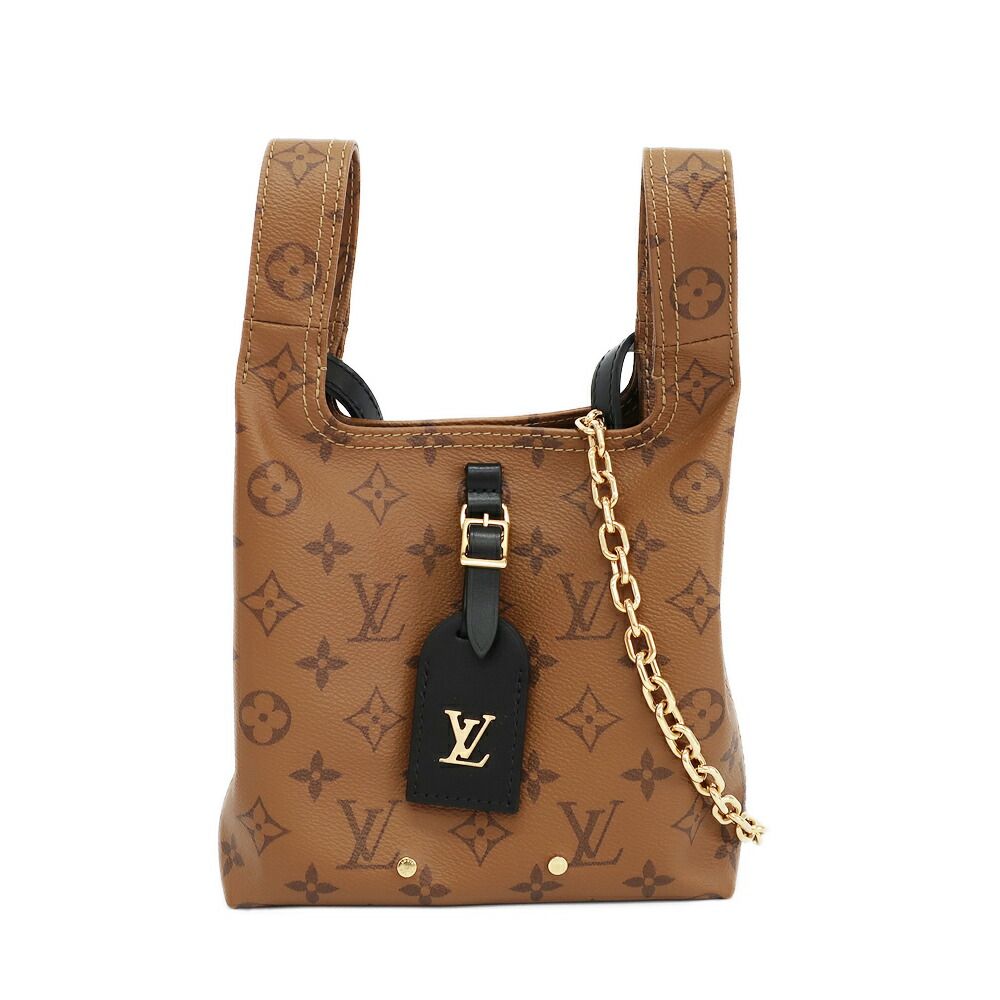 Louis Vuitton Ten Atlantis BB Shoulder Bag Monogram Reverse Canvas Brown Gold