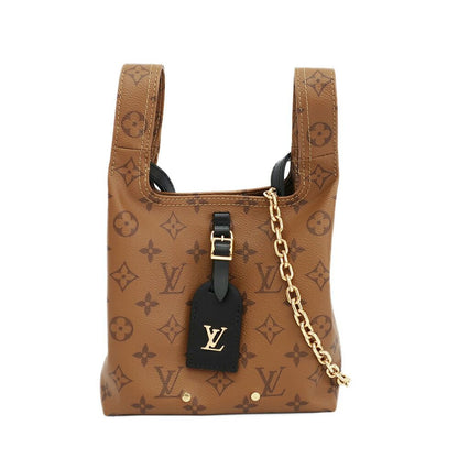 Louis Vuitton Ten Atlantis BB Shoulder Bag Monogram Reverse Canvas Brown Gold