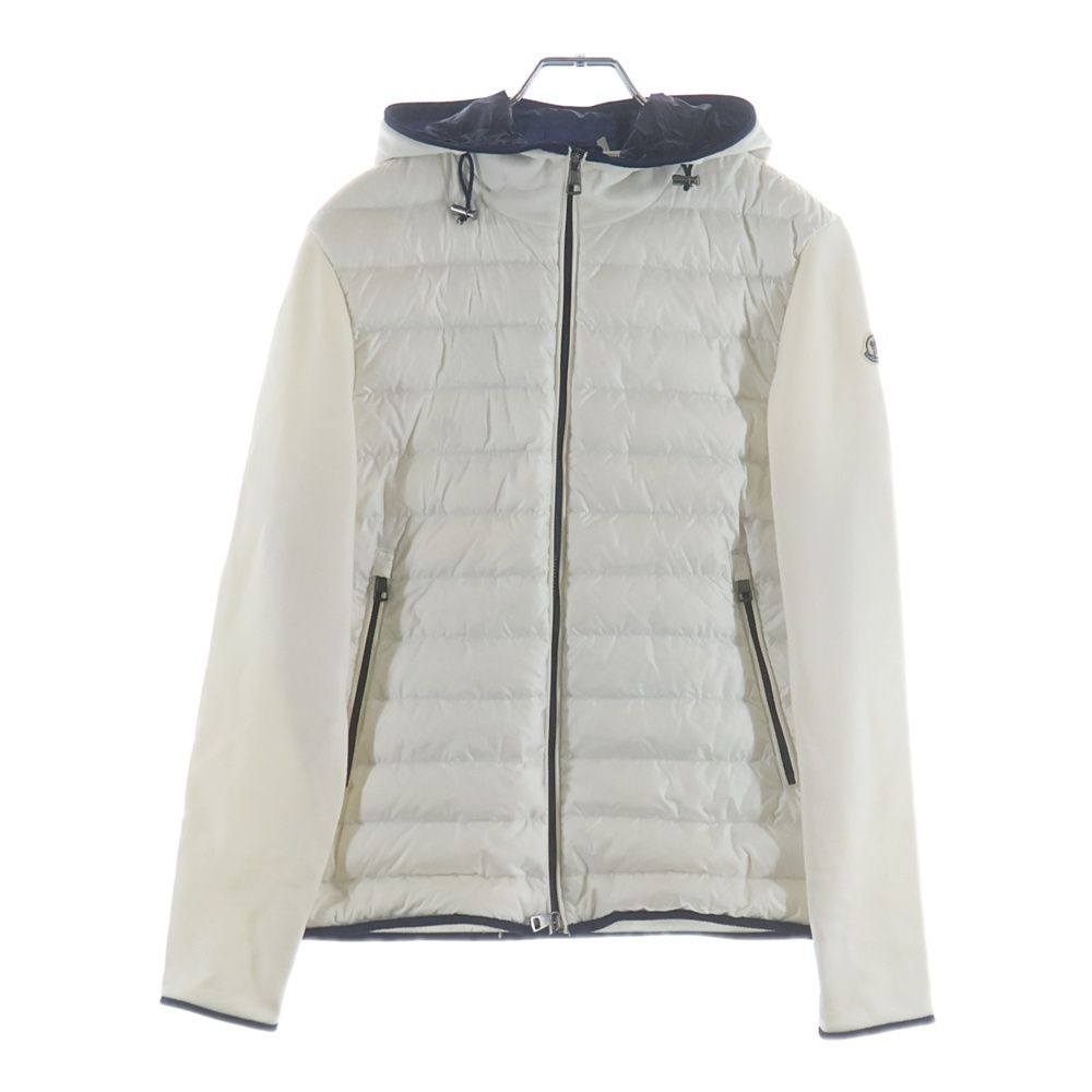 Moncler Maglia Cardigan Knit Contrast Down Jacket