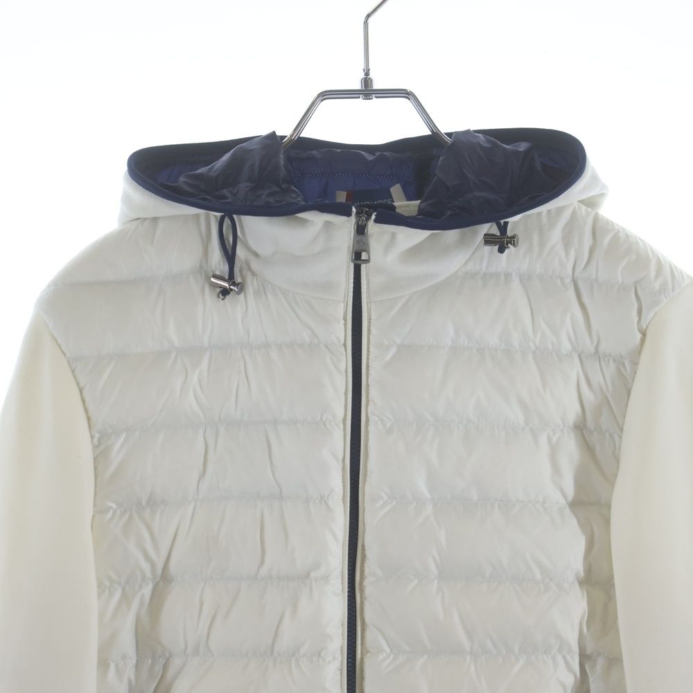 Moncler Maglia Cardigan Knit Contrast Down Jacket — view 3