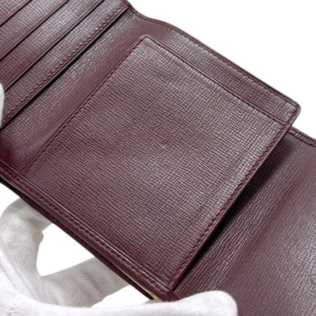 Cartier Trifold Pouch Wallet Bordeaux Mast — view 5