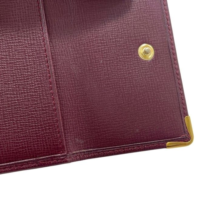 Cartier Trifold Pouch Wallet Bordeaux Mast — view 6