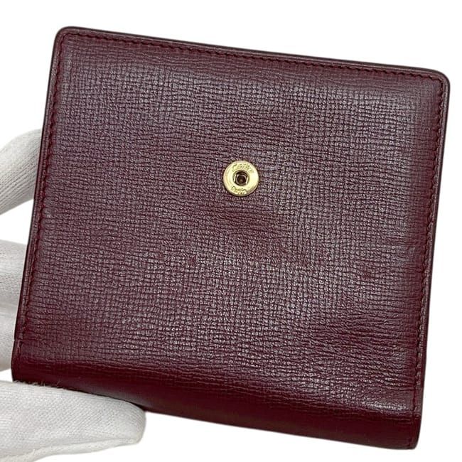 Cartier Trifold Pouch Wallet Bordeaux Mast — view 7