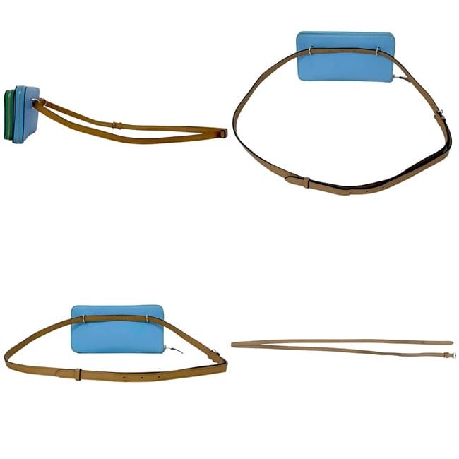 Hermes Shoulder Wallet Nouveau to Go Light Blue Green — view 2