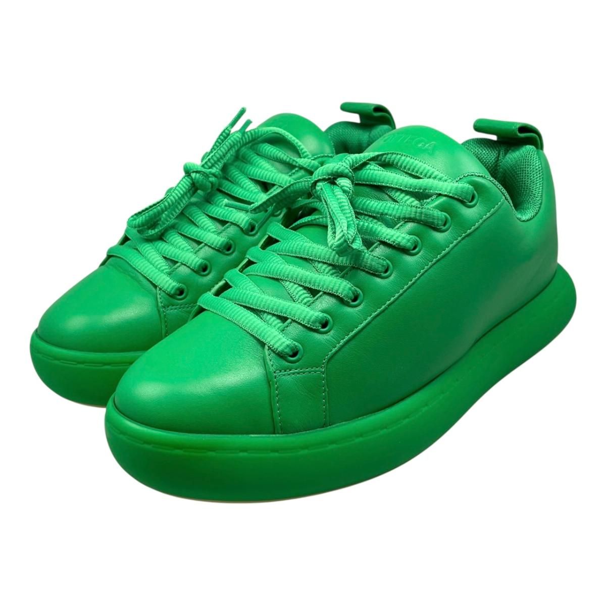 Bottega Veneta Sneakers Pillow 42 Leather Logo Green